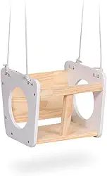 Balanço Infantil Cadeirinha Corda Nylon Madeira Resistente