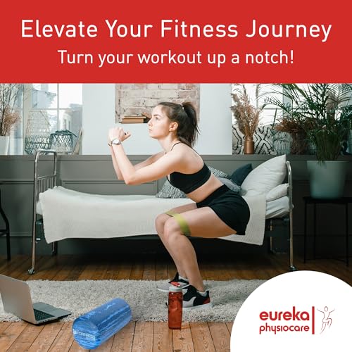 Foam Roller | Premium-Quality EVA | Marble Blue | Home Gym Equipment | Body Therapy | 45CM (Medium) - Image 6