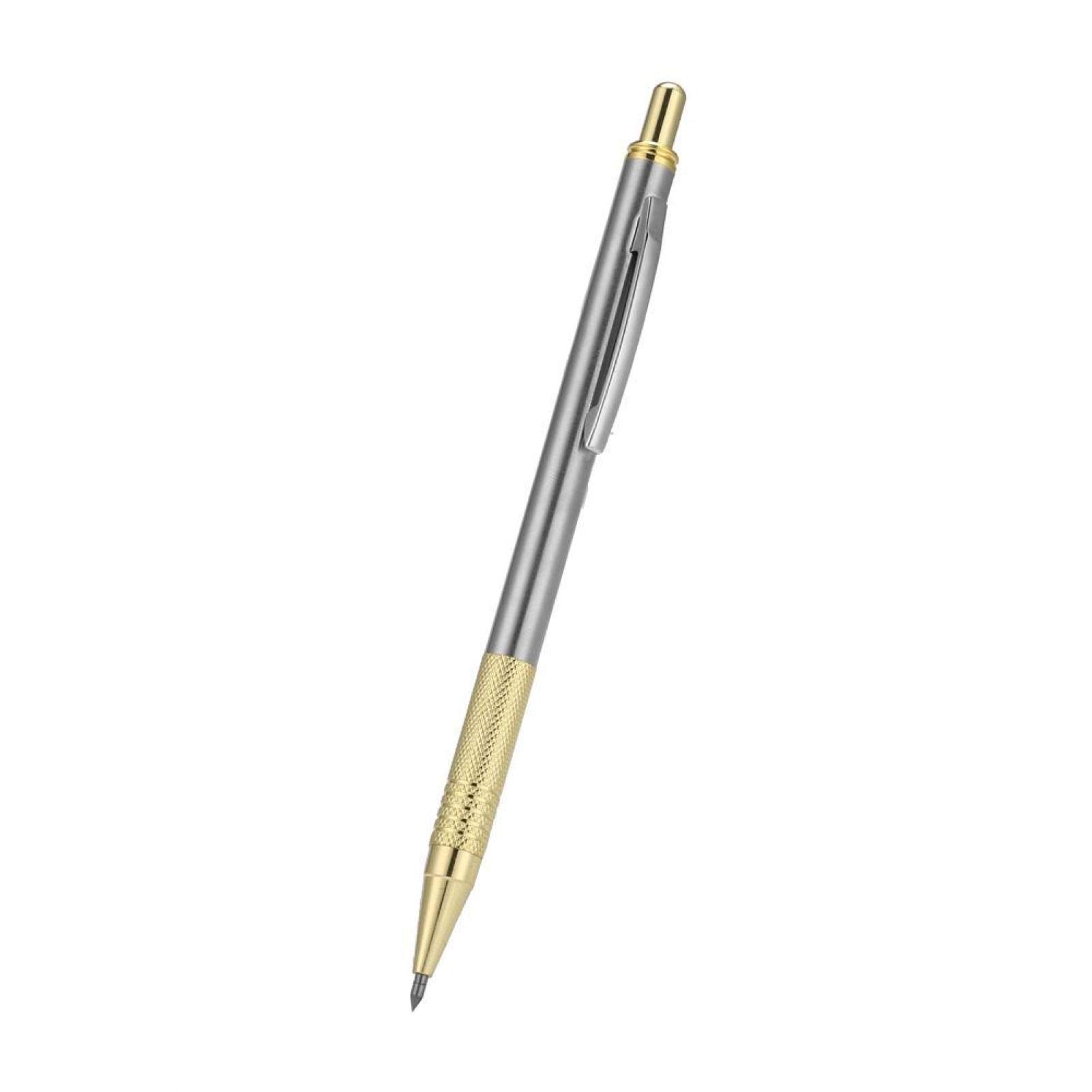 Kuuleyn Gold Glass Cutte, Scribe Tool, 2-Colors Diamond Glass Cutter Scriber Metal Cutting Lettering Pen Engraver Glass Cutting Tool (Gold)