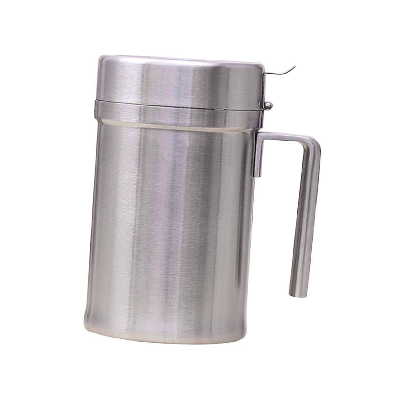 Dispenser Olio in Acciaio Ermetico Oliera Antigoccia per Cucina e Condimenti Liquidi come Olio e Salsa Contenitore Dosatore Resistente e