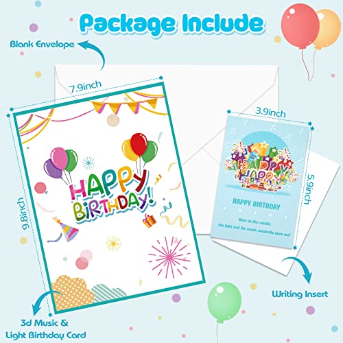 Inpher Birthday Gifts For Women, Pop Up Birthday Cards Blowable Candle Light And Music Happy Birthday Gift Card For 30Th 40Th 50Th 60Th Women Mom, Wife, Sister #TOP5