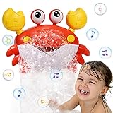 Crab Bath Toys for Toddlers 1-3 2-4 Bathtub Bubble Maker with Music Automatic Kids Bathtub Bubble Ma