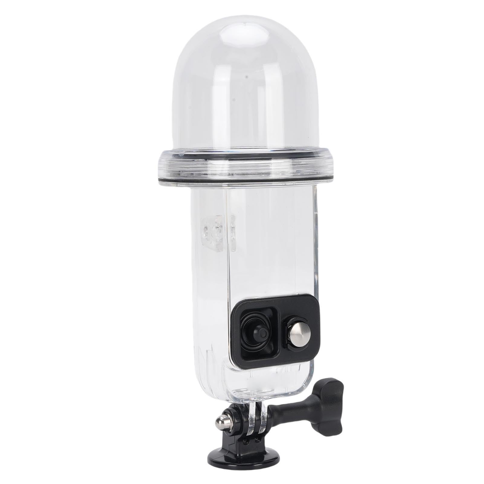Custodia Subacquea, Custodia Protettiva Impermeabile Fino a 45 M per Fotocamera 3, Subacquea con Design a Cupola e Doppio Adattatore, Ideale per Immersioni, Snorkeling e Nuoto