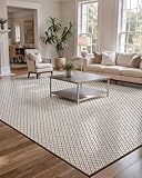 LUMI Sisal Area Rug 6x9 for Living Room, Natural Handwoven Rugs Non Slip, Farmhouse Braided Carpets No Shedding for High Traffic, Dining Room, Indoor, Outdoor, Patio