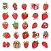 50PCS Cartoon Cute Strawberry Stickers Pack, Aesthetic Vinyl Fruits Kids Sticker Decals, Stickers for Hydro Flask, Laptop, Water Bottle, Cartoon Fruits Stickers for Kids, Teens, Girls, Adults