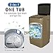 Full-Automatic Washing Machine 15.6lbs, Krib Bling Portable Compact Laundry Washer with Drain Pump, 10 Wash Programs 8 Water Levels with LED Display, gold