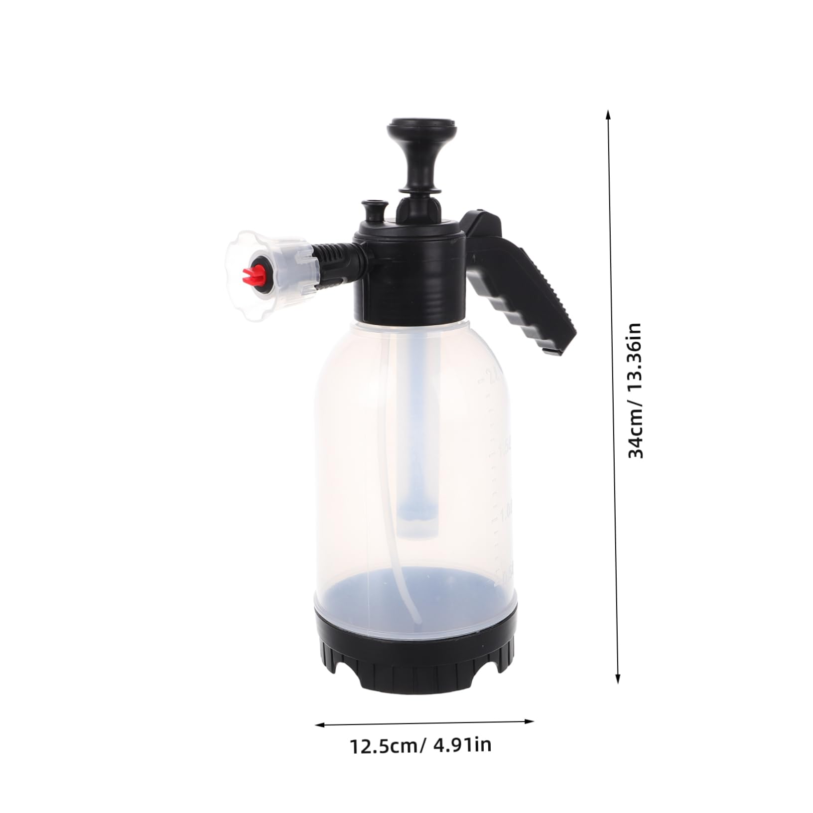 SOLUSTRE Portable Hand Held Foam Sprayer with Adjustable Nozzle for High Pressure Car Washing Pneumatic Foam Technology for Efficient Vehicle Detailing and Stain Removal