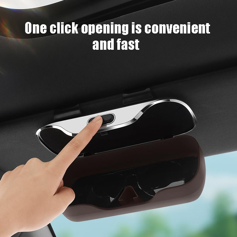 Car Glasses Frames for Jaguar XKE E-Type 1961-1974 Roadster 2-Door, Glasses Holders Sun Visor Glasses Clamp Sunglasses Holder Glasses Clip Visor Accessories,B Grey