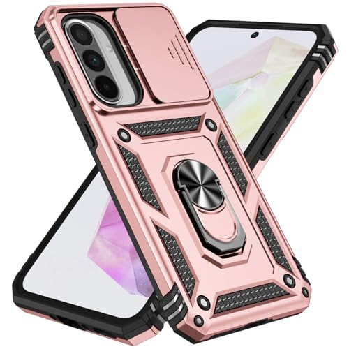 Protection Samsung S25 FE 5G robuste avec protège caméra et anneau arrière