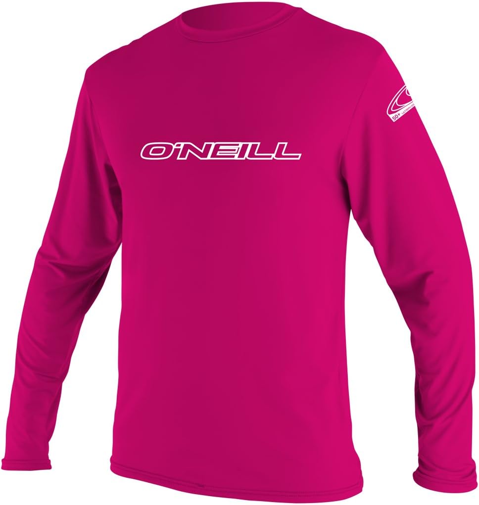 O'Neill Youth Basic Skins Long Sleeve Sun Shirt, UPF 50+ Rashguard, 4-Way Stretch Slim Fit for All Water Activities