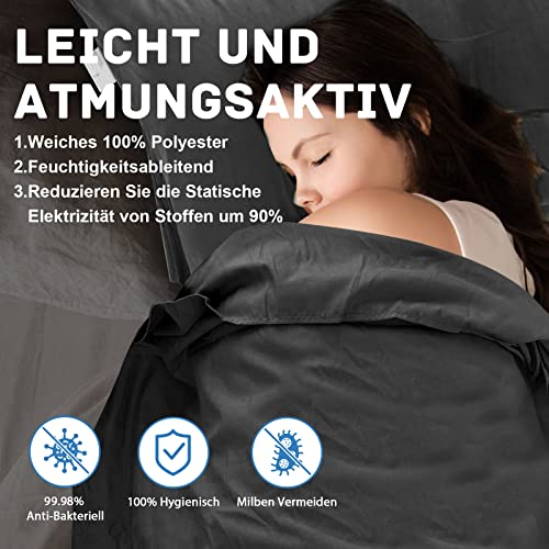 JAICOM Hüttenschlafsack, Ultraleichter Seideschlafsack für Reise, 2in1 Hüttenschlafsack, Bequemer und Weicher Schlafsack kleines Packmaß aus Mikrofaser, Ideal für Rucksackreise, Hotels