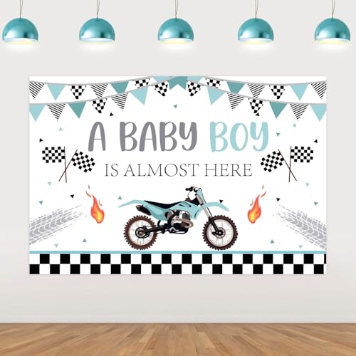 Fournitures pour motocycliste Wonmelody et bannière de fête prénatale