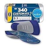 Dr. Scholl’s Custom Fit Orthotics 3/4 Length Arch Support Shoe Inserts - Plantar Fasciitis Relief Insoles for Men and Women, Immediate All-Day Total Lower Body Pain Relief, FSA HSA Eligible, CF340