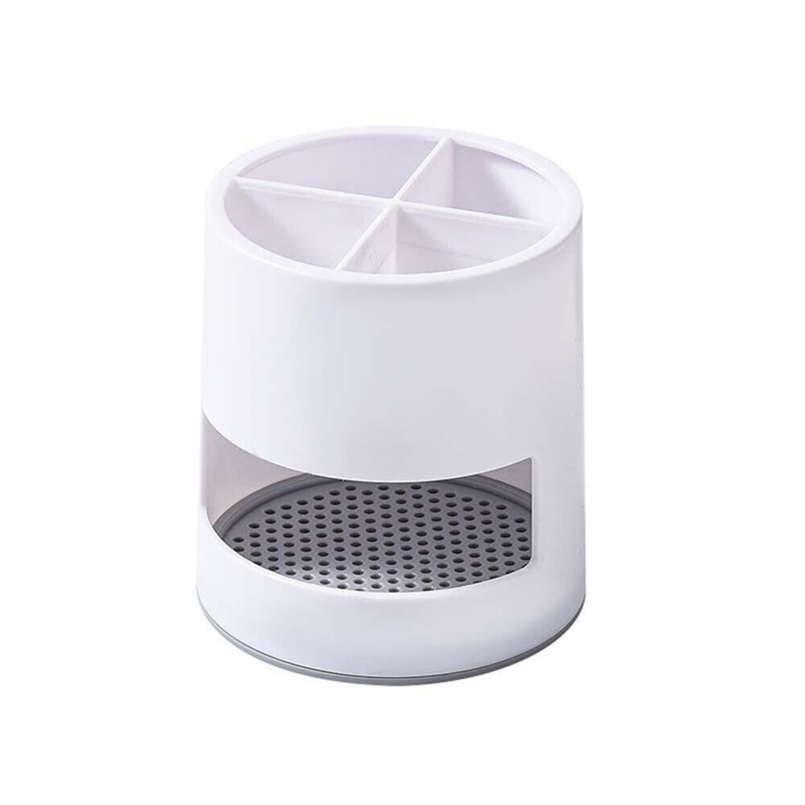 JINGYAN Toothbrush Holders Toothbrush Holder Drain Rack Plastic Replacement Spoon Storage Organizer Toothpaste Accessory Adapter Assembly(White)