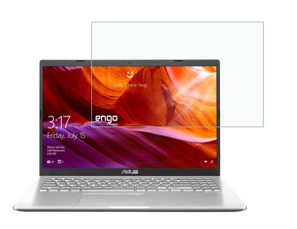 Engo Asus X509FA 15.6 İnç İle Uyumlu Ekran Koruyucu Notebook, 9H Temperli Kırılmaz Esnek Nano Cam, Çizilmeye Ve Darbeye Dayanıklı Laptop Koruma, HD Şeffaf