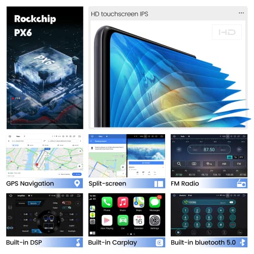 Dasaita 9" Android 11 Car Radio For Toyota Tacoma 2005-2013 Bluetooth 5.0 Stereo Gps Navigation Multimedia Player Hexa Core 4G 64G Px6 Dsp Android Auto Wireless Carplay 1280X720 Hd #TOP3