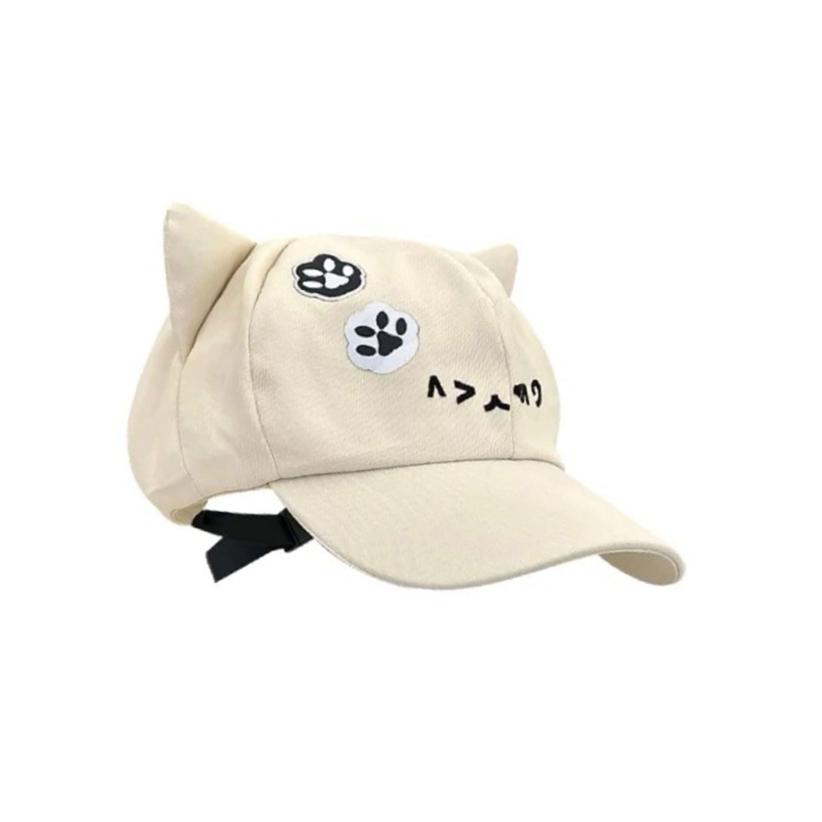 Elegante gorra de béisbol con orejas de gato en 3D, ajustable, diseño de anime, de algodón, resistente al sol, para mujeres y niñas, protección solar, todos a juego — view 6
