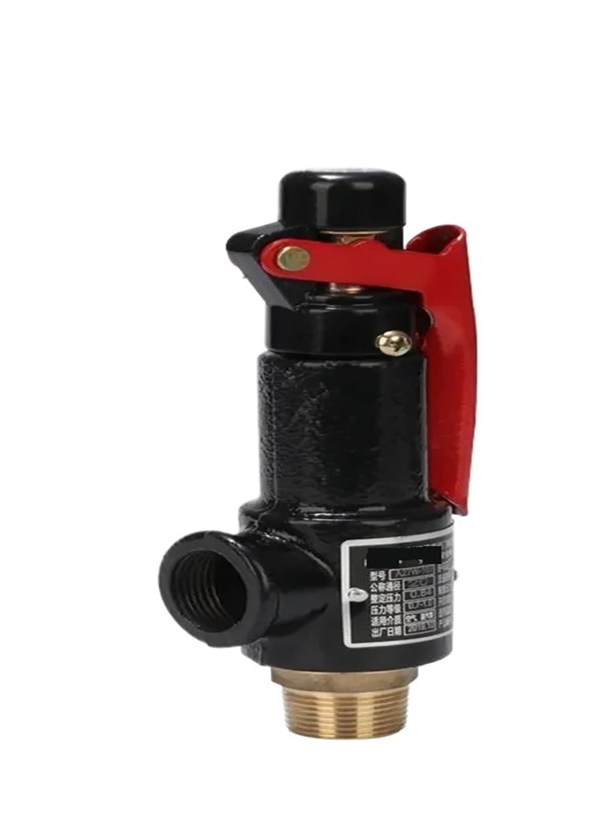 Sicherheitsventile Rückschlagventile 1 stücke Frühling typ Sicherheit ventil A27W-10T Druck Relief ventil DN15-DN50 gaes Tank Sicherheit Schraube Maschine Sicherheit ventil H(1)