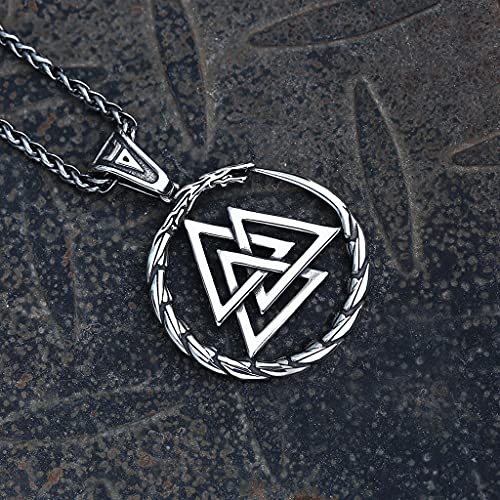 Bijoux hypoallergéniques Viking Jormungandr acier inoxydable durable style celtique