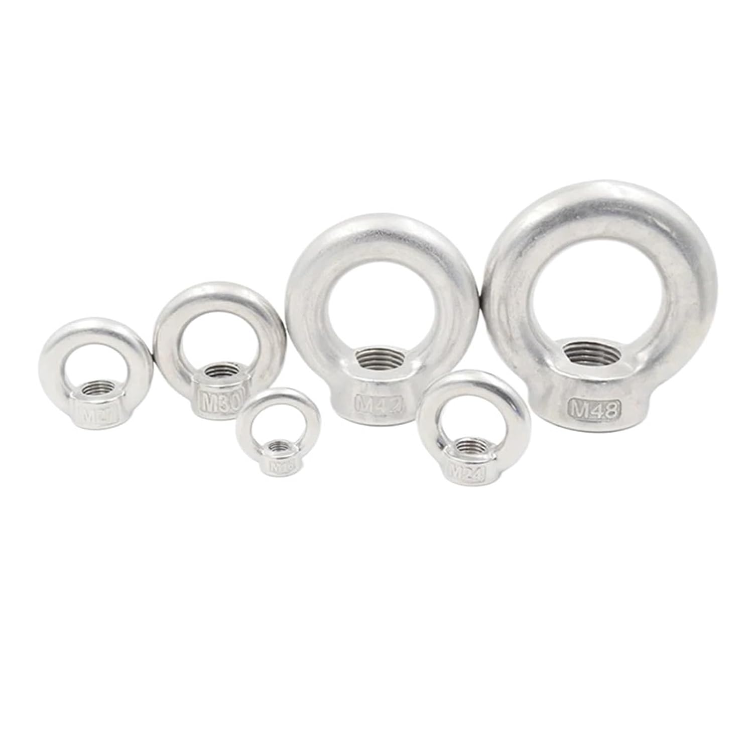Generic 304(A2) Stainless Steel Lifting Eye Nuts/Eye Screws Ring Bolts M3 M4 M5 M6 M8 M10 M12 M14 M16 M18 M20 M24 M27 M30(Ring Nut,M30)