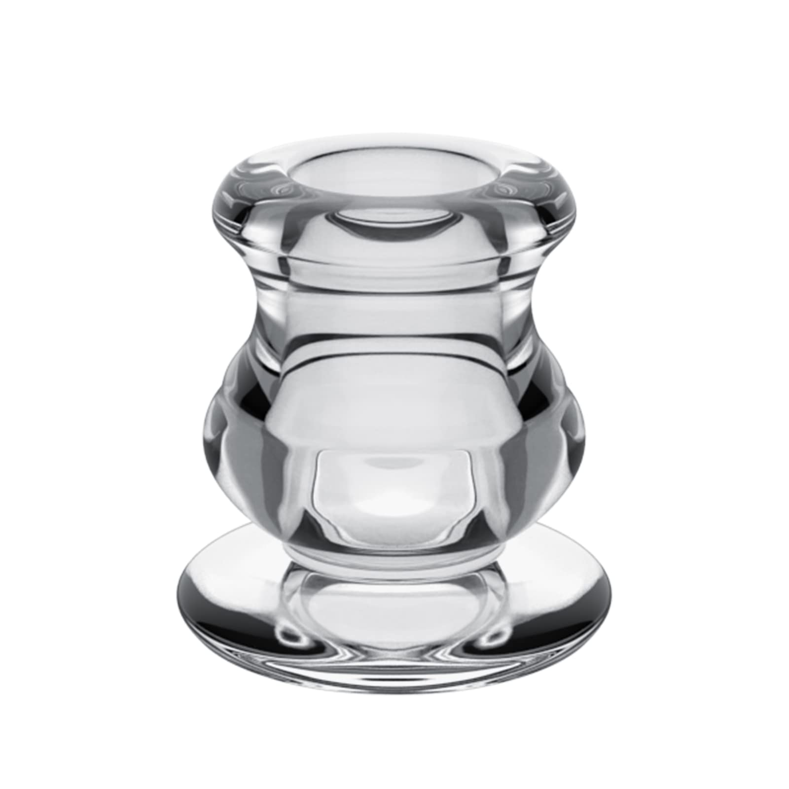 LALAGO Set di 12 Portacandele in Vetro per Candele a Bastoncino - Inserti per Candele, Decorazione