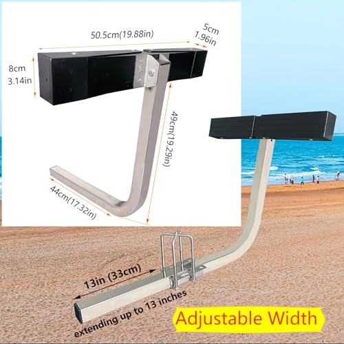 Boat Trailer Guides 20 inch Aluminium Alloy Square Tube Kit,2PCS 316 Stainless Steel Trailer Guide Poles, 20 Inch Aluminium Alloy Guide with high-Grade Rubber Crash Pads,Heavy Duty Roller Guide