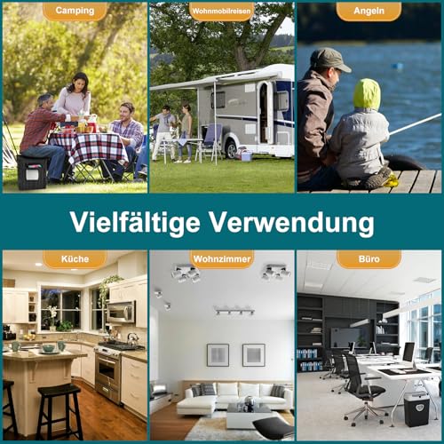 WADEO 80 Stück Toilettenbeutel 30 µm extra dick, auslaufsichere Campingtoilette Beutel Müllbeutel reißfest je 50L schwarz undurchsichtig… – Ansicht 7