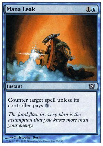 マナ漏出/Mana Leak(アリーナ)[DCI] プロモ MTG Magic: the Gathering - Mana Leak - Eighth Edition : Amazon.co.uk