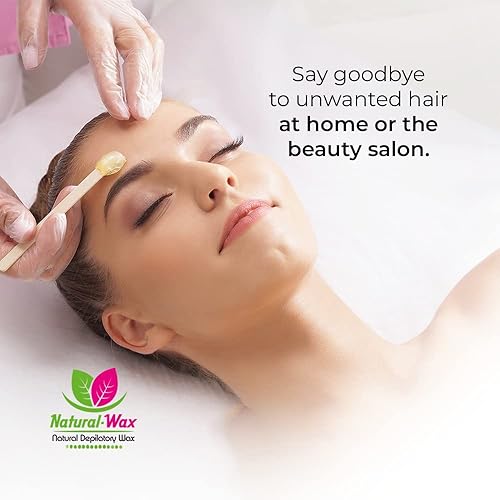 Miniatura 8 de Cera natural depilatoria suave  Uso profesional  100% orgánica  Hidratante  Cera suave suave y suave  Ideal para pieles sensibles, depilación de