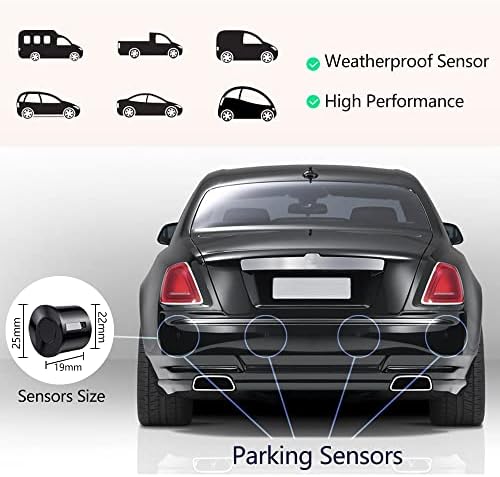 Amazon 車ソナーコーナーセンサーカーセンサー Led距離表示 4個パッキングセンサー 通知音 ブラック12v リアバンパー 車 バイク Amazon 車ソナーコーナーセンサーカーセンサー Led距離表示 4個パッキングセンサー 通知音 ブラック12v リアバンパー 車 バイク