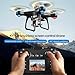 KY102 Drone with Screen Controller with SD card, Brushless Motor, Optical Flow Localization, Active Obstacle Avoidance, 2 batteries, One Key Take Off/Landing. (2 batteries - Black)