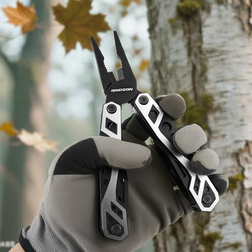 Multitool Pliers, 21-in-1 Multi Tool with Self-Locking & Sheath, Stainless Steel Pocket Knife, Screwdriver, Perfect for EDC Outdoor Survival Camping Hiking, Simple Repair, Survival Gear Gift
