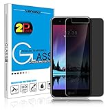 LG K20 Plus Screen Protector, Venoro 9H Hardness Anti Glare Privacy Anti-Spy Tempered Glass Screen Protector for LG Harmony/LG K10 2017 / LG K20 V/LG V5 / LG VS501 / Grace LTE (2 Pack)