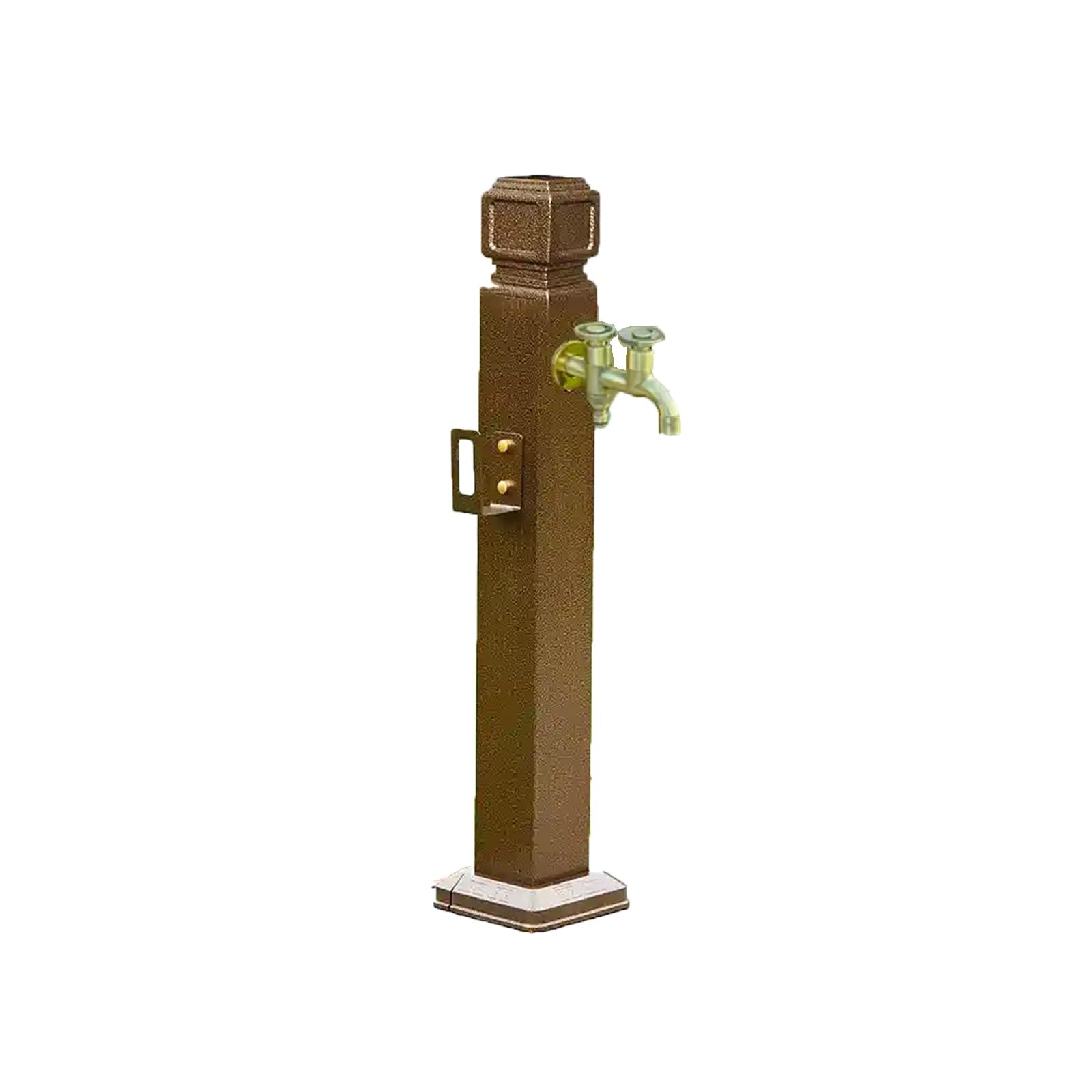 WOTZOV Outdoor Water Column With Double Faucet, 37.4In Vertical Garden Irrigation Hydrant, Freeze Proof Courtyard Column, Garden Faucet For Efficient Watering，60cm/23.6in E