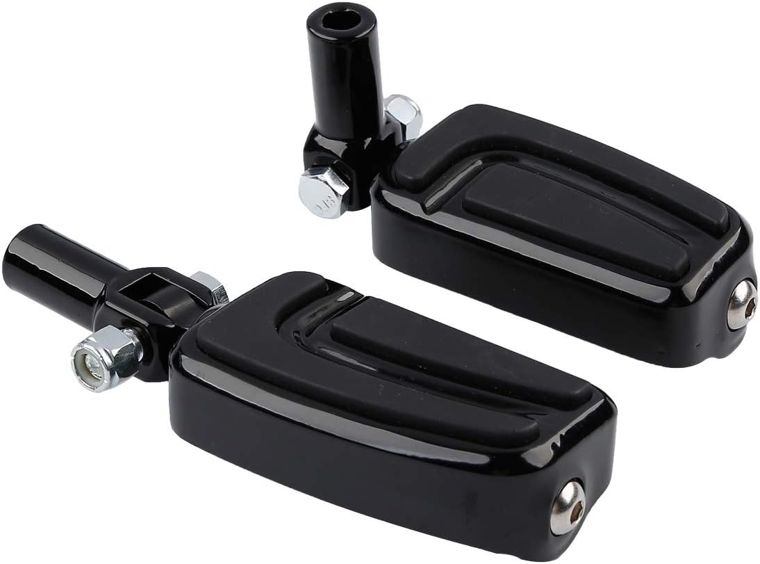 Green-L Front Rider 1 1/4" Crash Bar Footpegs with P Clamp & Rear Passenger Footpeg Pedal with Clevis Mount Set Fit for Harley Softail Fatboy 2000-2006