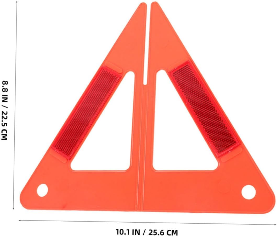 4pcs Roadside Reflective Safety Triangle Car Emergency Sign Vehicle Triangle High Visibility for Roadside