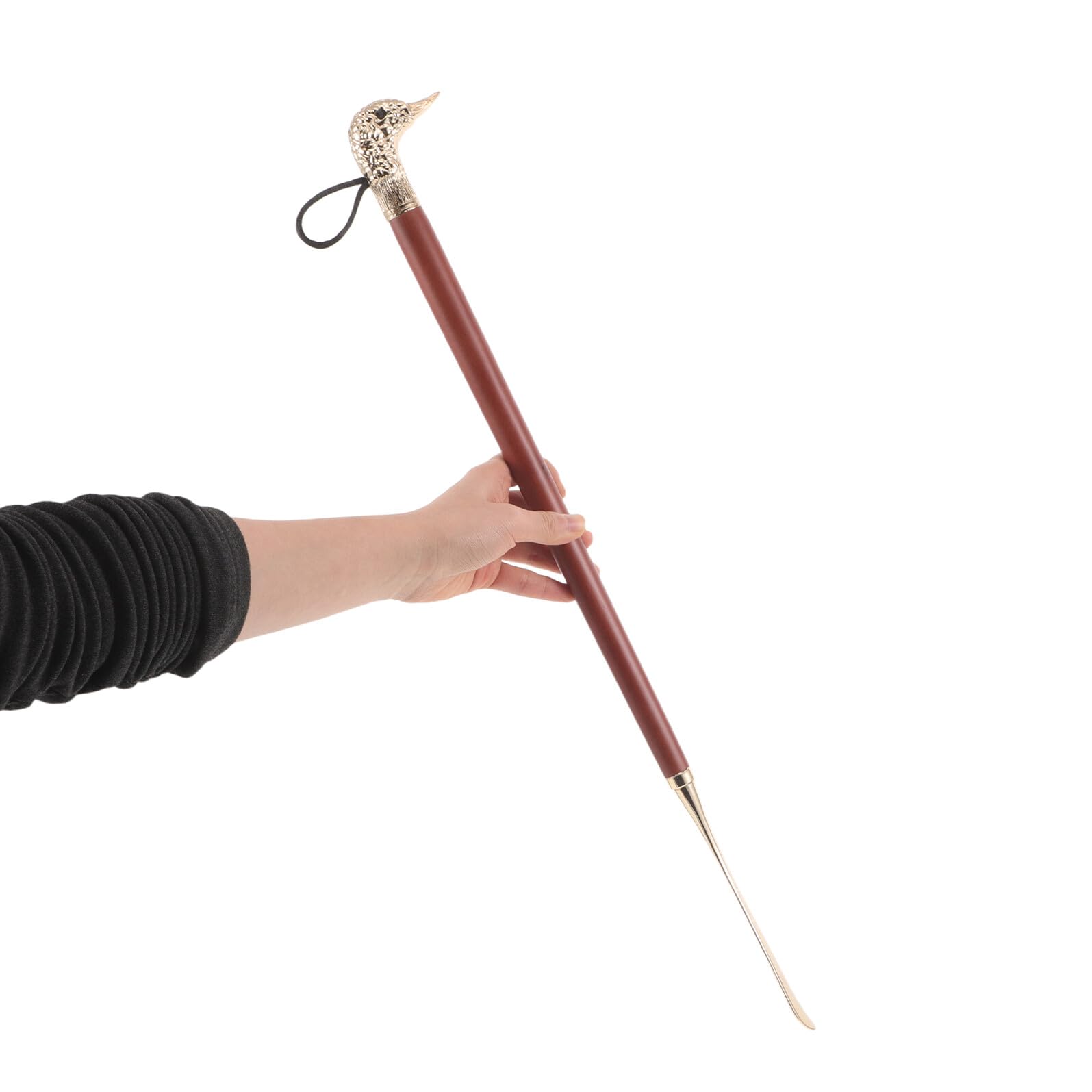 Calzador de Mango Largo 56cm Cabeza de Animal de Metal