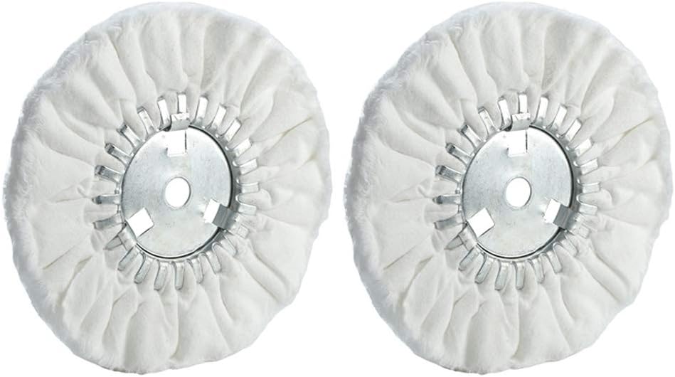 Snapklik.co : 10" Soft Airway Buffing Wheel White Flannel / 5/8 Arbor - View #11