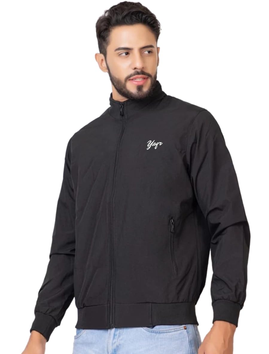 Men Windcheater Regular Fit Jacket, All Season Riding Jacket Stylish