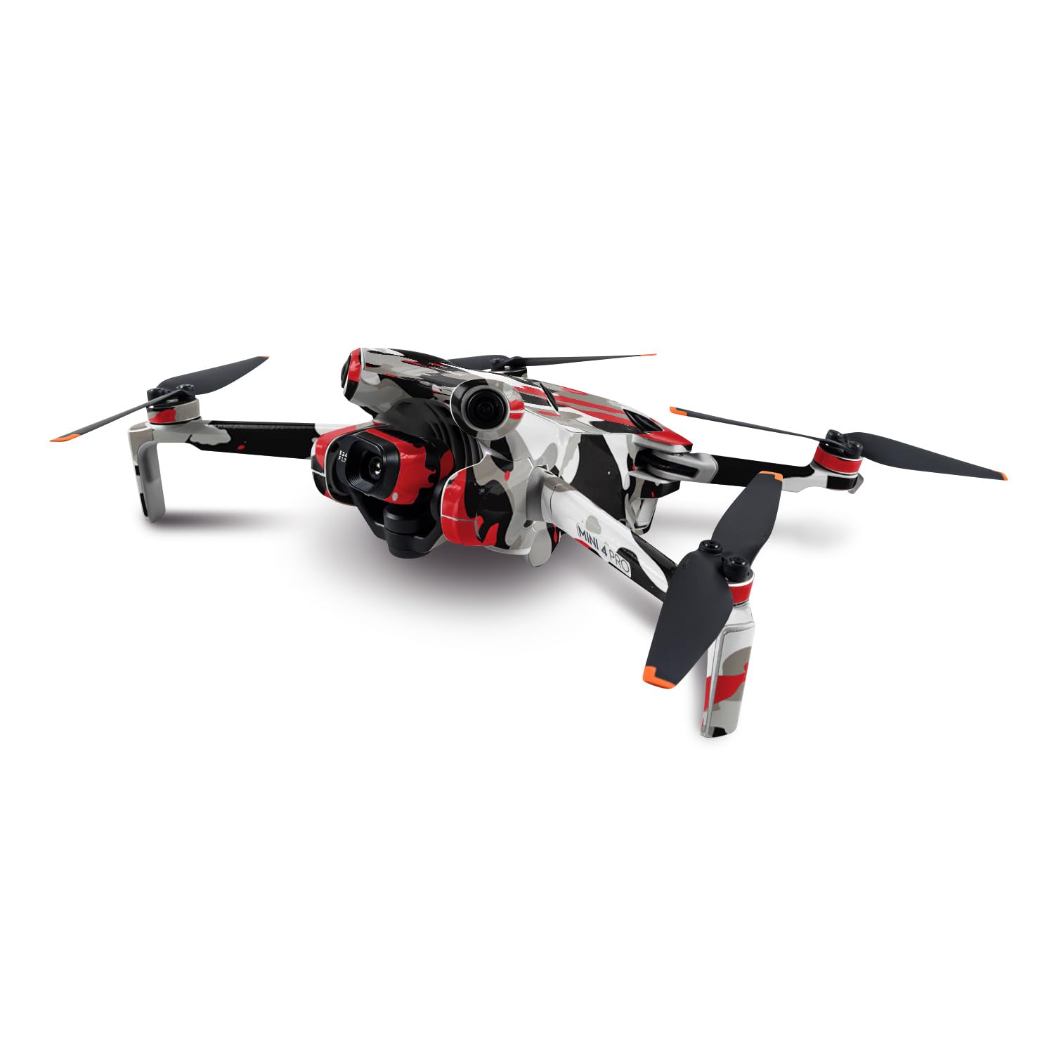 MightySkins Skin Compatible with DJI Mini 4 Pro - Red Camo | Protective, Durable, and Unique Vinyl Decal wrap Cover | Easy to Apply, Remove, and