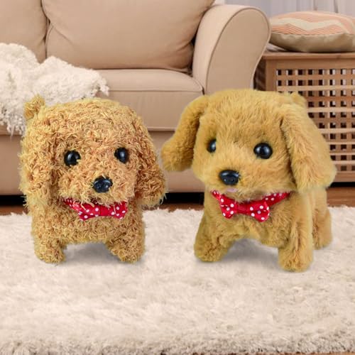 lectronic Pet, Toy Dog with Walking, Barking,Realistischer hund spielzeug kinder, Hund mit Leine der Läuft und Bellt, Haustier PlüSchtier, Hund Spielzeug Kinder laufenderhund spielzeug für kinder