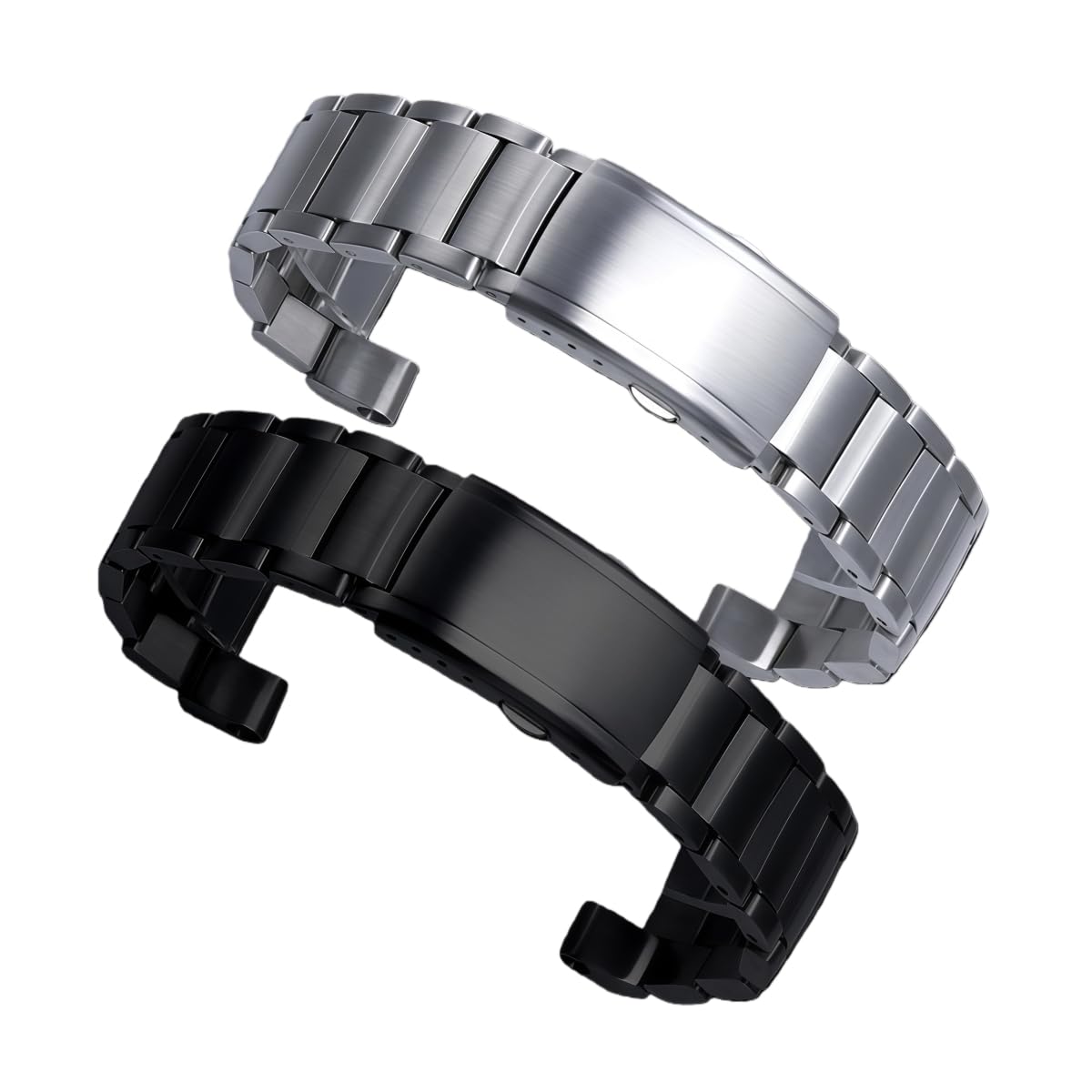 Masywna Bransoleta Stal Nierdzewna, Skręcany Pasek Metalowy Ogniwa, Solidny Zamiennik Regulowany dla Casio G-Shock B100-Czarny