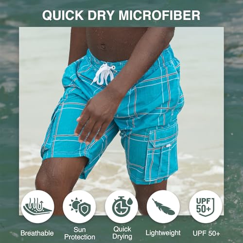 Image of Kanu Surf Men's Flex Plaid Swimtrunk