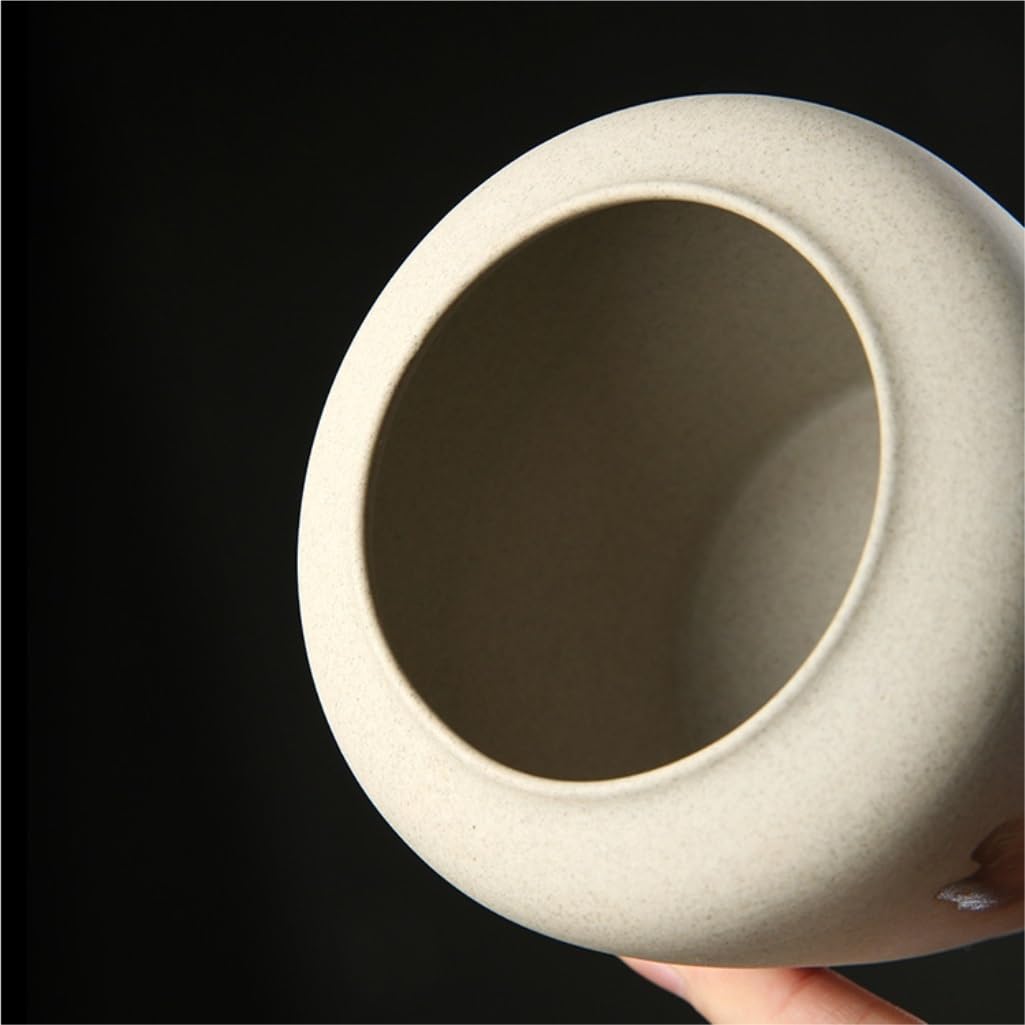 Lata de té Tarro de cerámica Retro for Almacenamiento té Suelto, Tarro Sellado for el hogar, Adecuado for Guardar café en Polvo, azúcar, Sal, etc Carrito de té(A)
