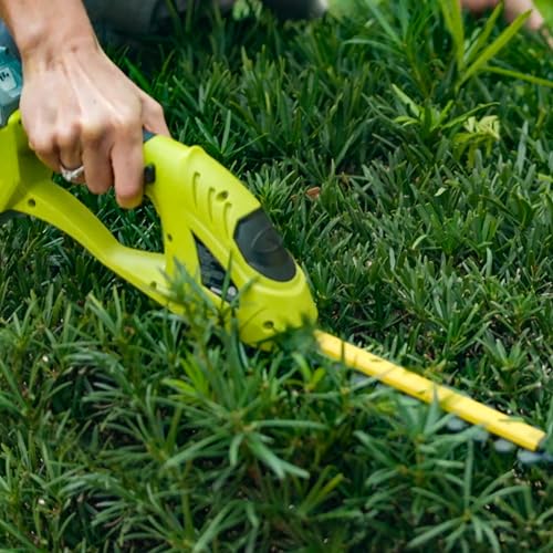 Image of Sun Joe 24V-SSEG-LTE 24-Volt Cordless Handheld Shrubber + Trimmer, Kit (w / 2.0 Ah Battery + Quick Charger), 12 x 4 x 4 inches