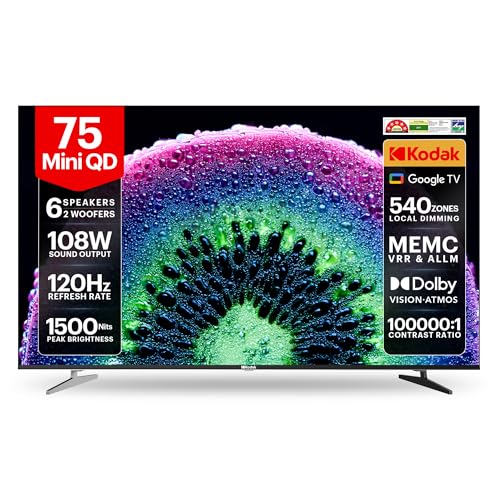 Image of Kodak 189 cm (75 inches) IconiK Series 4K UHD Mini LED TV K75Mini5040