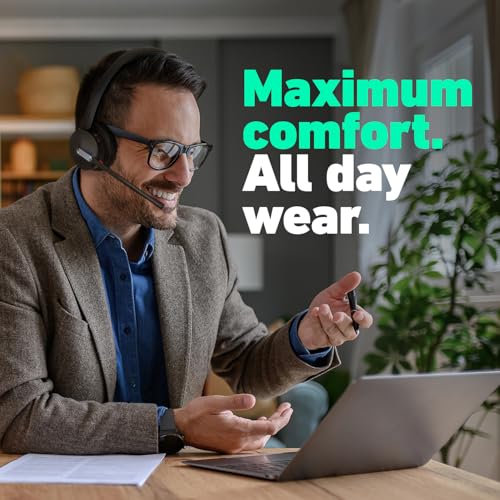 Image of Yealink HA64 Pro Wireless DECT & Bluetooth Headset with Touch Screen for Office, Home, Desk Phone, Computer, Smartphone (Single Speaker) | Up to 600 ft DECT range and 26H Bluetooth talk time keep you connected all day, in office or out
