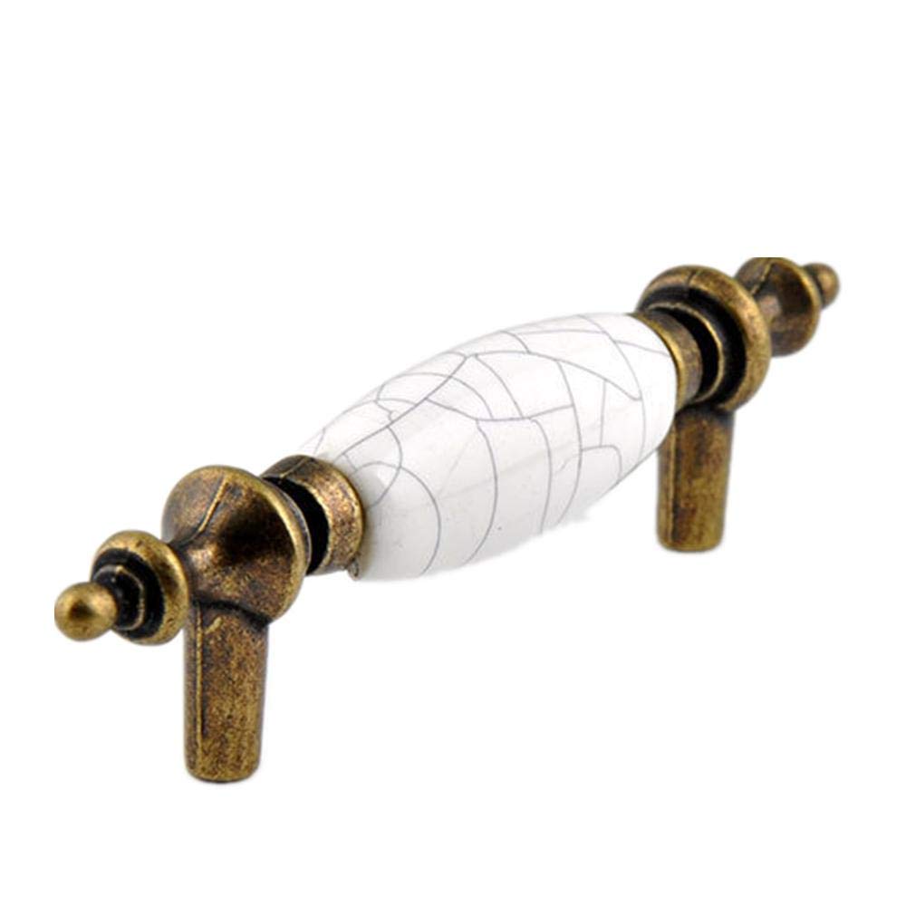 Sajmakuwla 5 Antique Cabinet Drawer Handles 2Pcs Small Retro Round Door Handle For Cupboard Wardrobe(5)