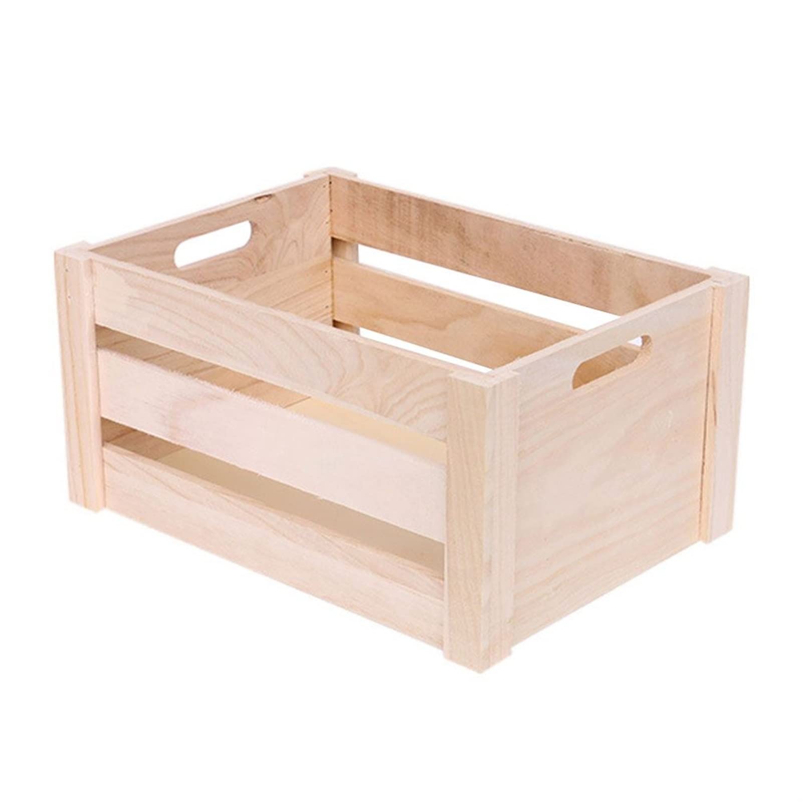 Cesto per Uova 1Pc Cassa per Merci Cassa in Legno Scatola portaoggetti in Legno Cassa per Esposizione per casa Ufficio al Coperto
