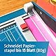 Dahle 534 Hebel-Schneidemaschine (bis DIN A3, Schnittlänge 460 mm, 15 Blatt Schneidleistung) Blau